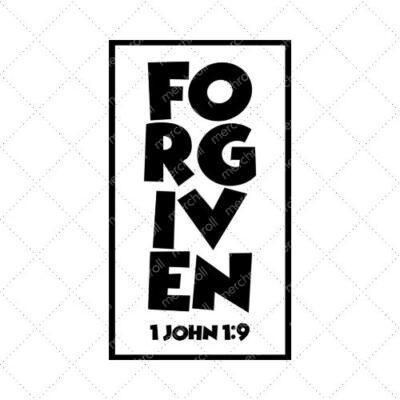 Forgiven 1 John 1:9 SVG PNG EPS DXF AI Download