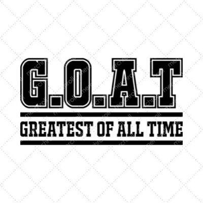 Goat Greatest Of All Time SVG PNG EPS DXF AI Download