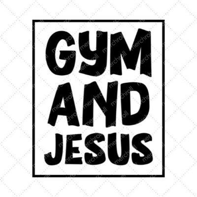 Gym And Jesus SVG PNG EPS DXF AI Download