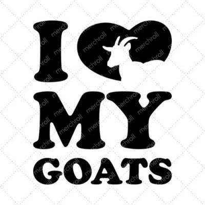 I Love My Goats SVG PNG EPS DXF AI Download