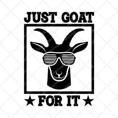 Just Goat For It SVG PNG EPS DXF AI Download