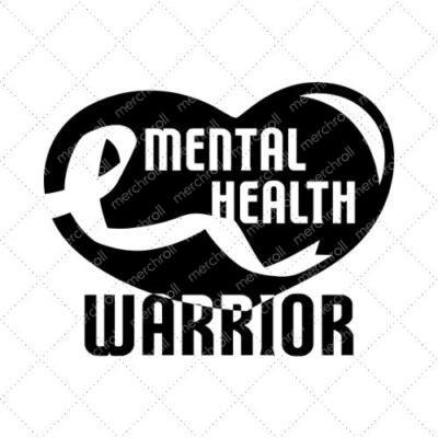 Mental Health Warrior SVG PNG EPS DXF AI Download