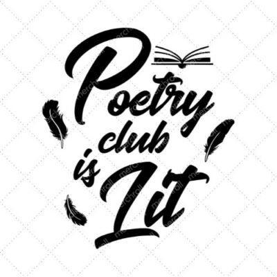 Poetry Club Is Lit SVG PNG EPS DXF AI Download