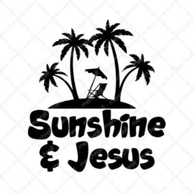 Sunshines & Jesus SVG PNG EPS DXF AI Download