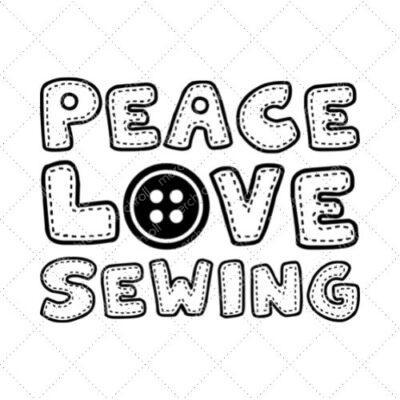 Peace Love Sewing SVG PNG EPS DXF AI Download