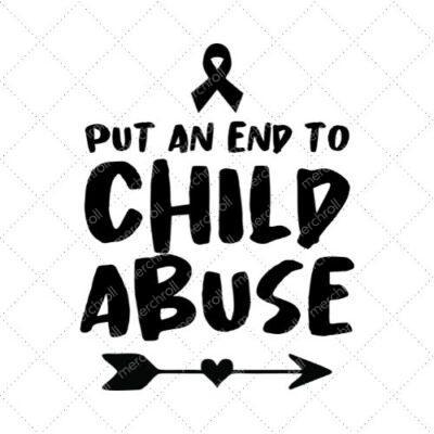 Put An End To Child Abuse SVG PNG EPS DXF AI Download