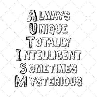 Always Unique Totally Intelligent Sometimes Mysterious SVG PNG EPS DXF AI Download