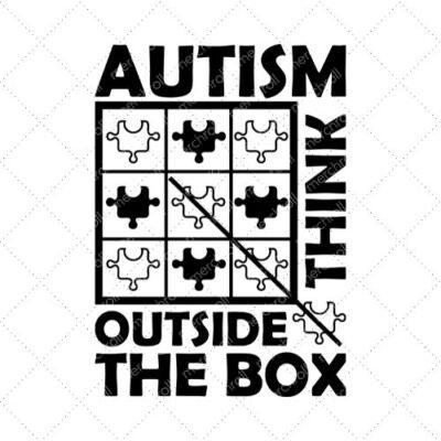 Autism Think Outside The Box SVG PNG EPS DXF AI Download