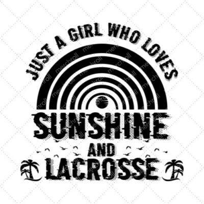 Just A Girl Who Loves Sunshines And Lacrosse SVG PNG EPS DXF AI Download
