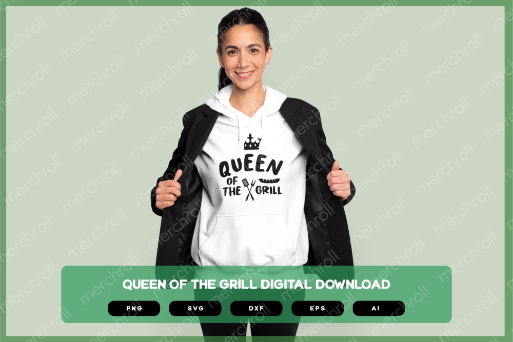 Queen Of The Grill SVG PNG EPS DXF AI Download