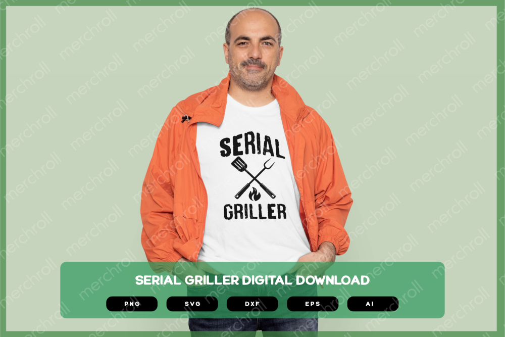 Serial Griller SVG PNG EPS DXF AI Download