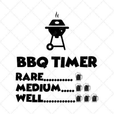 BBQ Timer Rare Medium Well SVG PNG EPS DXF AI Download
