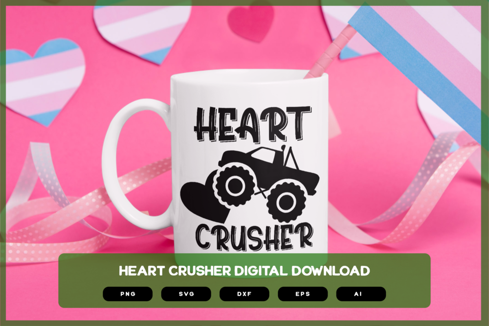 Heart Crusher SVG PNG EPS DXF AI Download