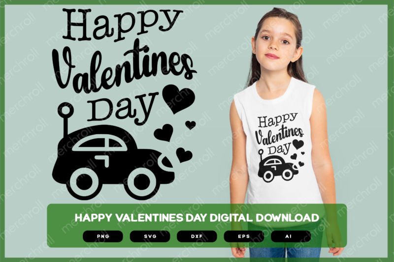 Happy Valentines Day SVG PNG EPS DXF AI Download