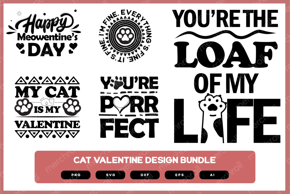 Valentines for Cats | Cats Valentines | Kids Valentines | Cats Valentines SVG | Valentines PNG