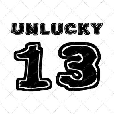 Unlucky 13 SVG PNG EPS DXF AI Download