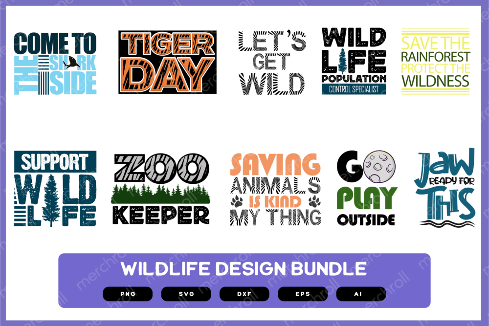 Wildlife Design Bundle | Wildlife Sticker | Wildlife Prints | Wildlife Shirt SVG | Wildlife Arts