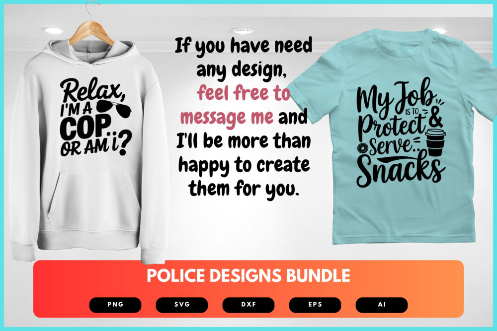 Police SVG Bundle | Law Enforcement Clipart, Officer Silhouette Cut Files for Cricut & Sublimation - Image 6
