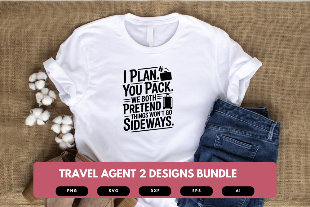 Travel Agent SVG Bundle | Wanderlust Clipart, Vacation Planner Silhouette Cut Files for Cricut & Sublimation - Image 4