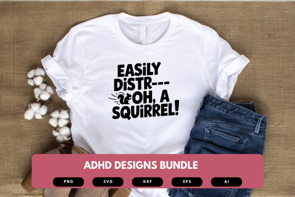 ADHD SVG Bundle | Mental Health Awareness Clipart, Neurodivergent Quotes Cut Files for Cricut & Sublimation - Image 3
