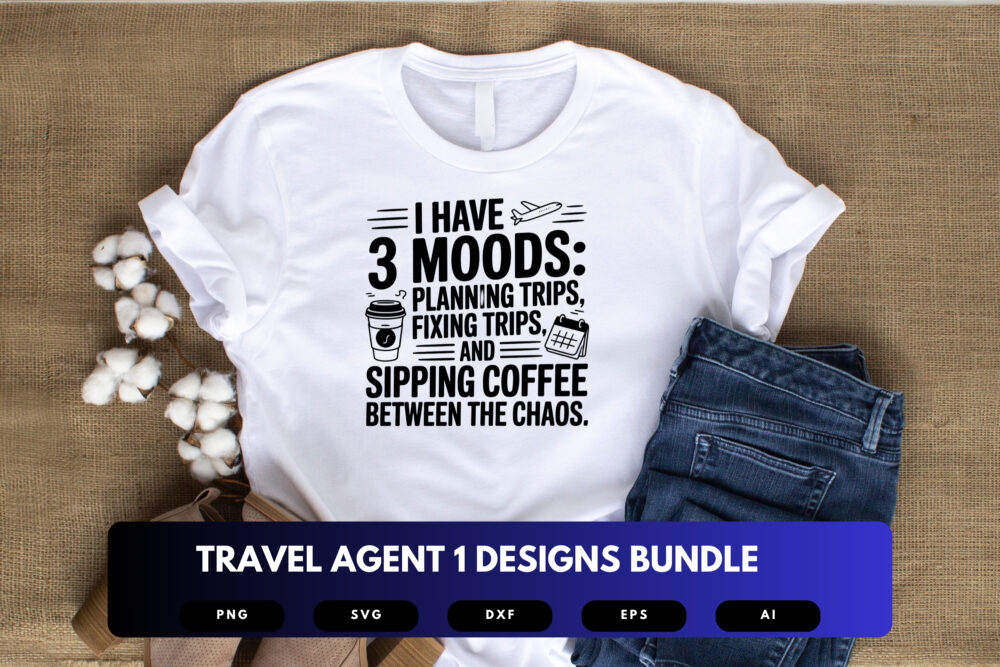 Travel Agent SVG Bundle | Vacation Planner Clipart, Travel Silhouette Cut Files for Cricut & Sublimation - Image 3