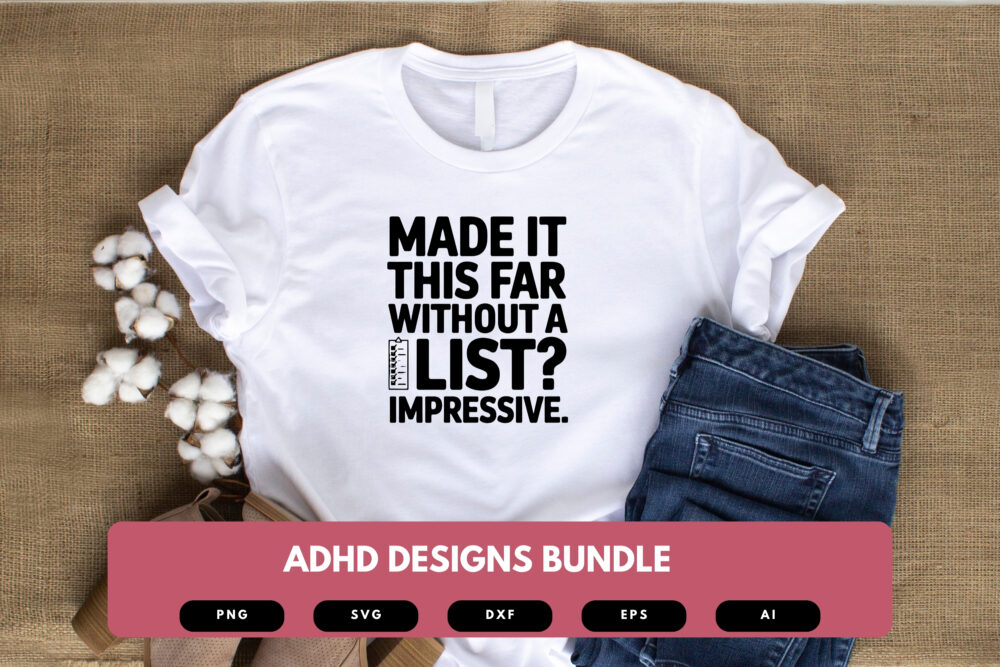ADHD SVG Bundle | Mental Health Awareness Clipart, Neurodivergent Quotes Cut Files for Cricut & Sublimation - Image 2