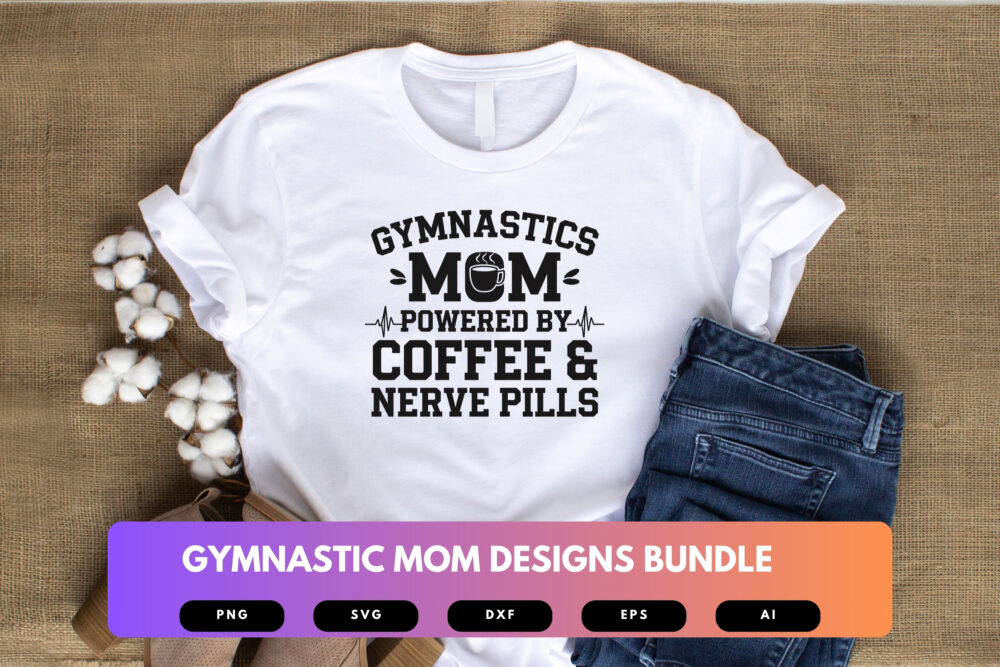 Gymnastics Mom SVG Bundle | Gymnast Clipart, Sports Mom Silhouette Cut Files for Cricut & Sublimation - Image 3