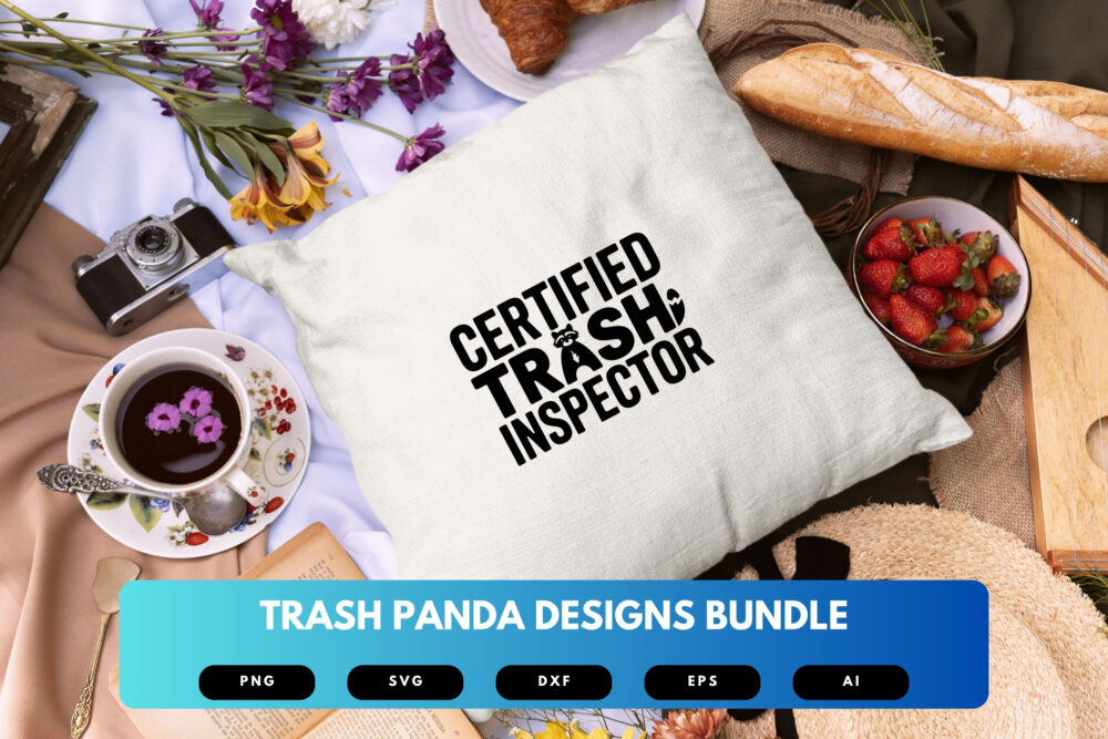 Trash Panda SVG Bundle | Funny Raccoon Clipart, Silhouette Cut Files for Cricut & Sublimation - Image 2