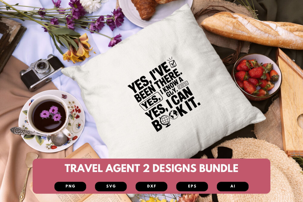 Travel Agent SVG Bundle | Wanderlust Clipart, Vacation Planner Silhouette Cut Files for Cricut & Sublimation - Image 2