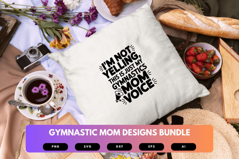 Gymnastics Mom SVG Bundle | Gymnast Clipart, Sports Mom Silhouette Cut Files for Cricut & Sublimation - Image 2