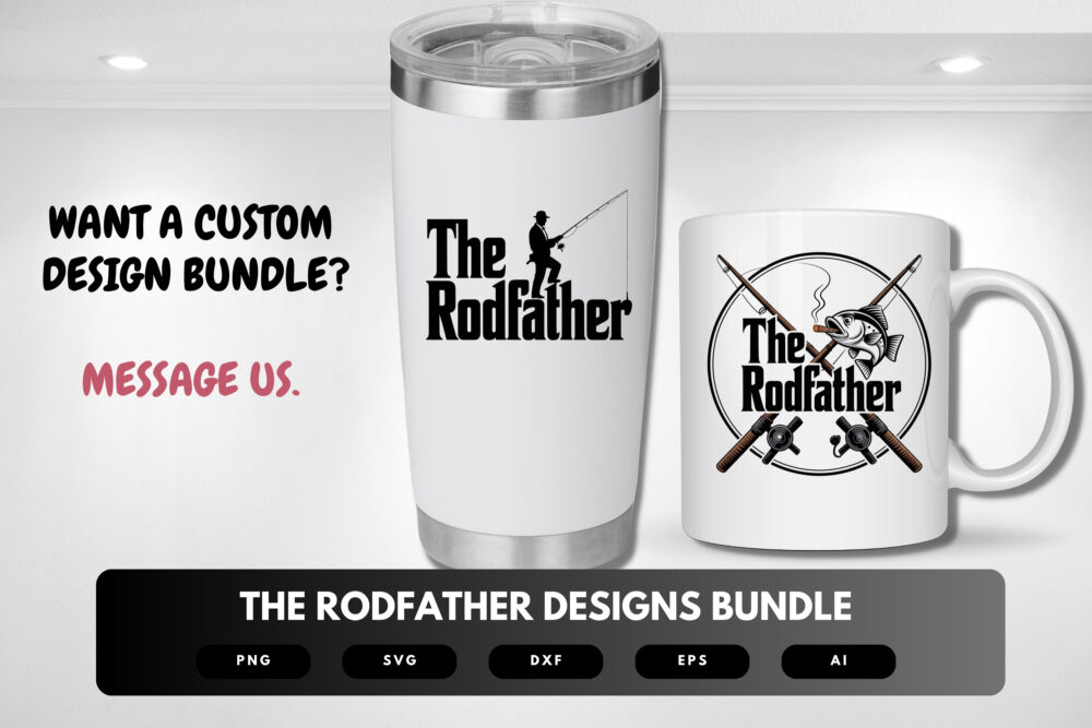 The Rodfather SVG Bundle | Funny Fishing Quotes, Angler Cut Files for Cricut & Sublimation - Image 8