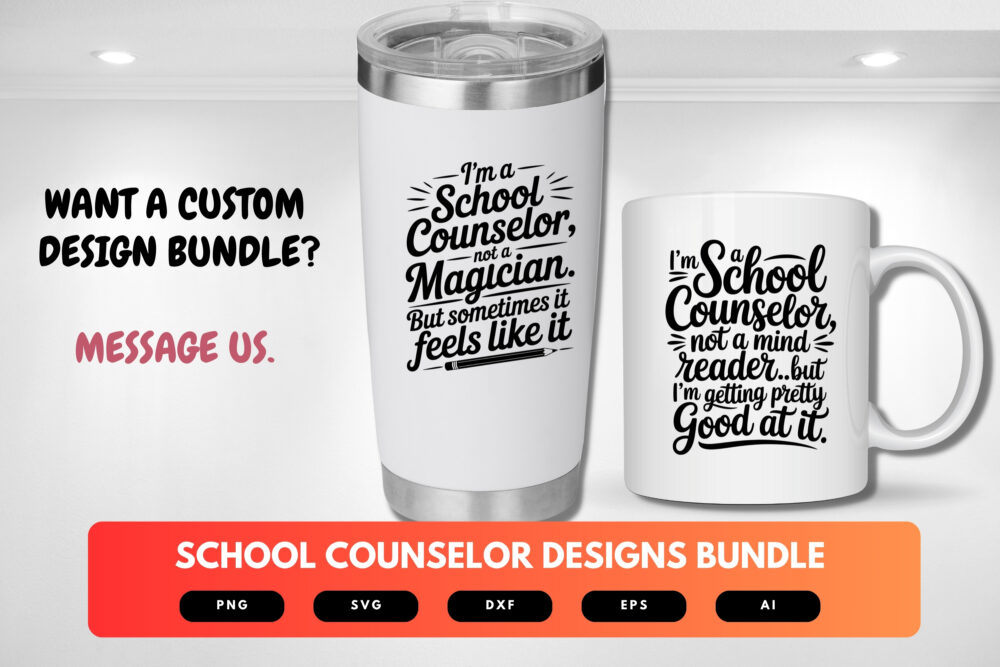 School Counselor SVG Bundle | Motivational Quotes , Education Cut Files for Cricut & Sublimation - Image 2