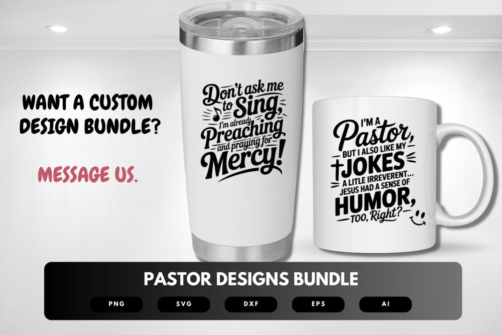 Pastor SVG Bundle | Faith Quotes, Christian Church Cut Files for Cricut, Sublimation & Printables - Image 8
