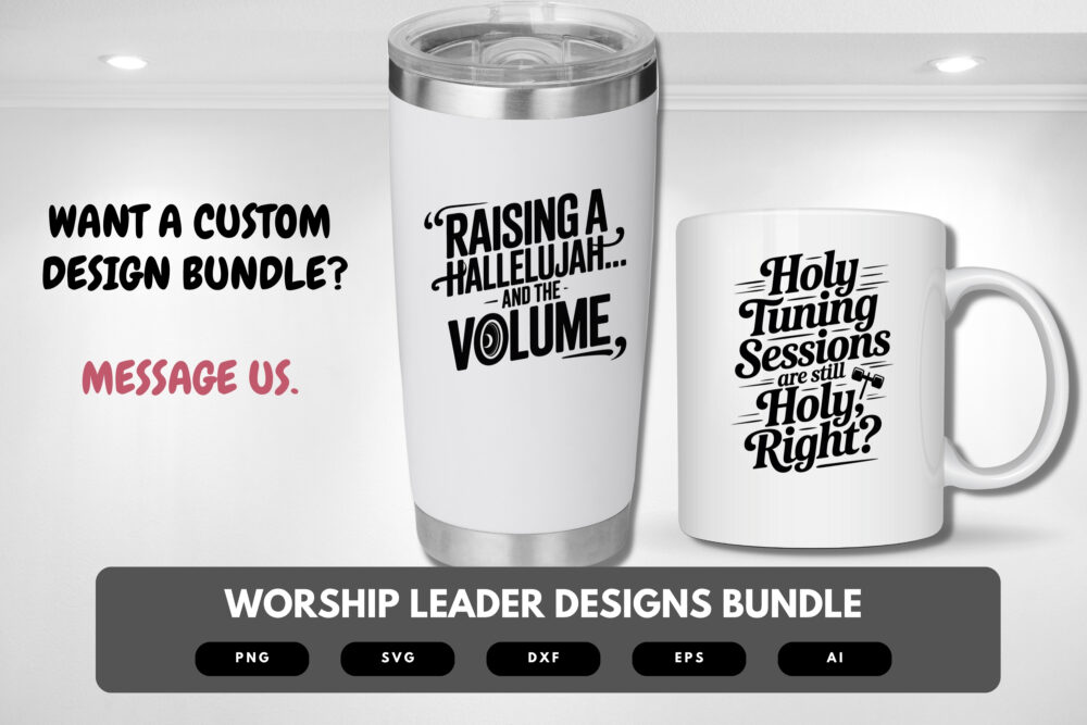 Worship Leader SVG Bundle | Faith Quotes for Church, Cricut Cut Files, Sublimation & DIY Crafts - Image 8
