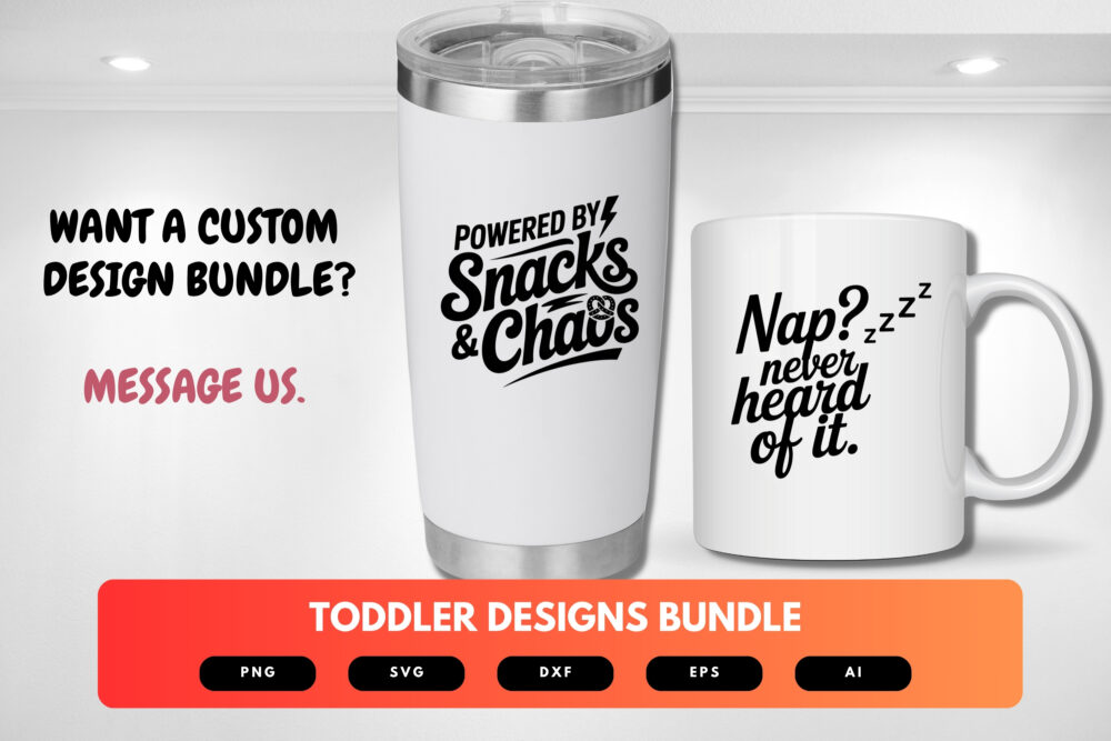 Toddler SVG Bundle | Cute and Funny Toddler Quotes, Kids Clipart , Silhouette Cut Files for Cricut & Sublimation - Image 2