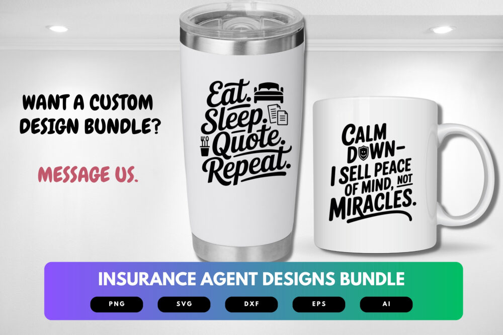 Insurance Agent SVG Bundle | Insurance Clipart, Sales Rep Quotes , Career Cut Files for Cricut & Sublimation - Image 2