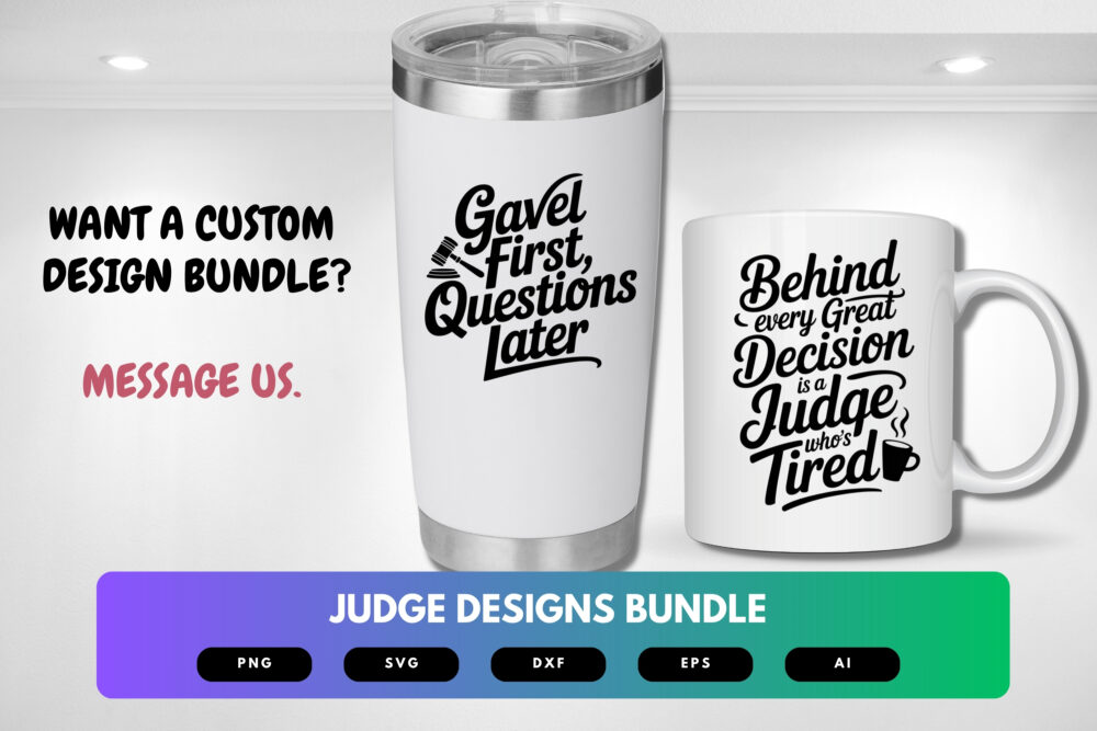 Judge SVG Bundle | Courtroom Clipart, Law , Justice Quotes Cut Files for Cricut & Sublimation - Image 2