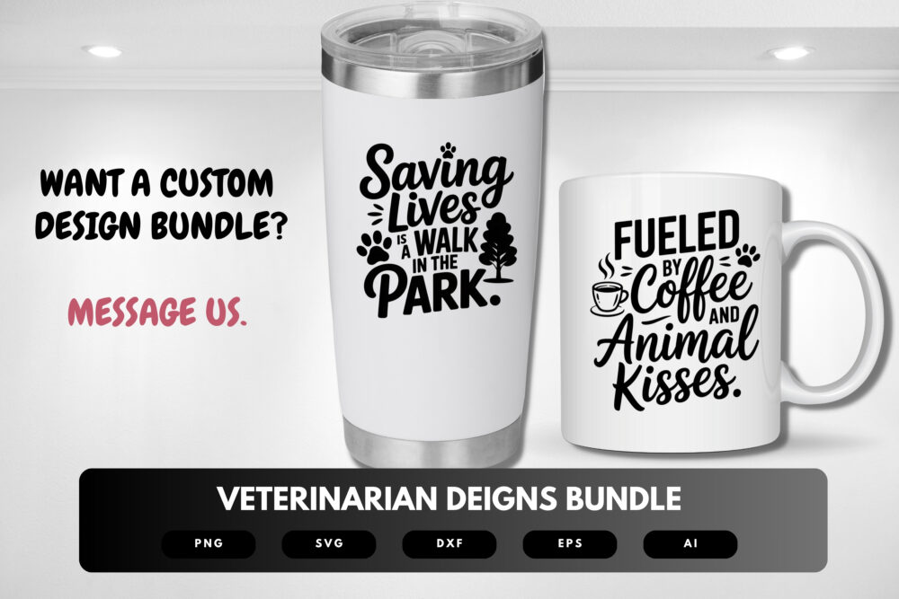 Veterinarian SVG Bundle | Animal Care Clipart, Vet Life Quote Cut Files for Cricut & Sublimation - Image 2