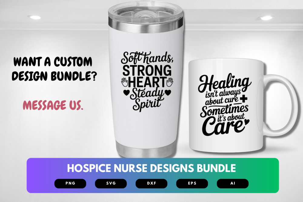 Hospice Nurse SVG Bundle | Nurse Life Quotes, Medical Clipart , Cut Files for Cricut & Sublimation - Image 2