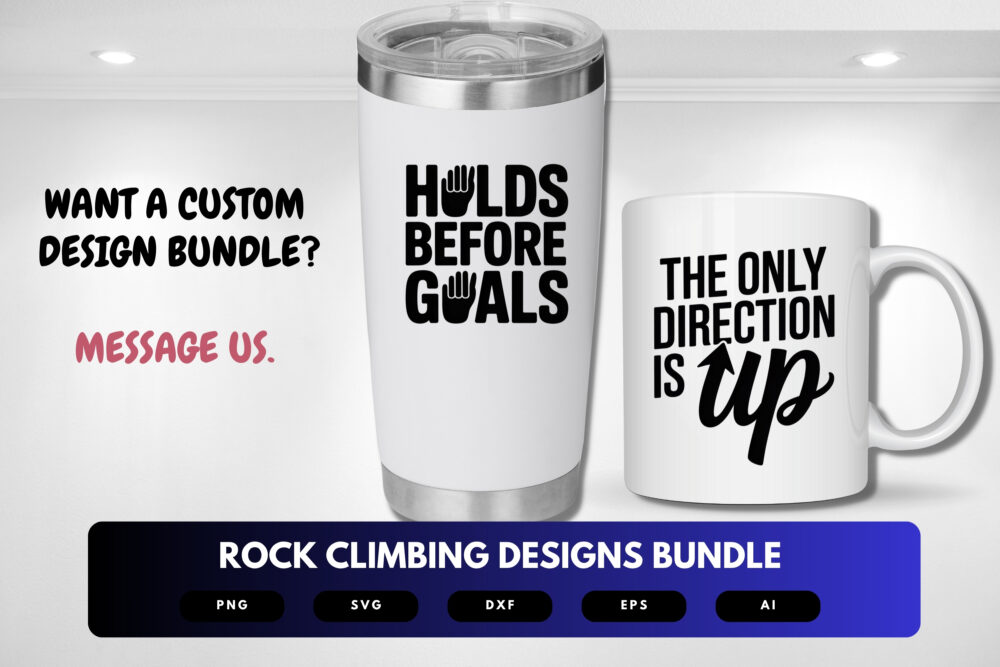 Rock Climbing SVG Bundle | Mountain Climber Clipart, Adventure Silhouette Cut Files for Cricut & Sublimation - Image 2