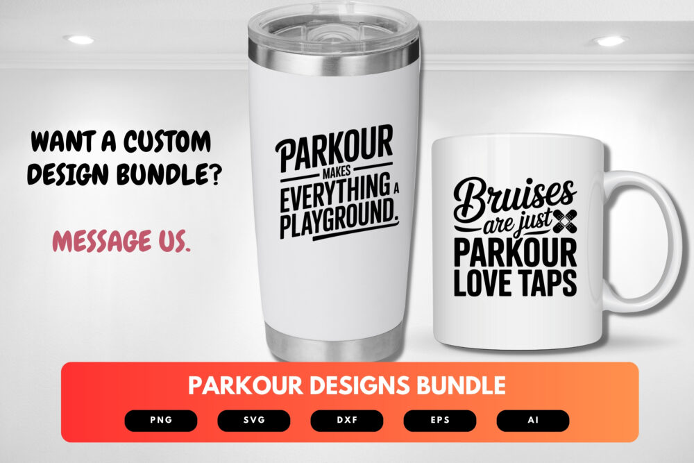 Parkour SVG Bundle | Urban Movement Clipart, Freerunning Designs & Cricut Cut Files for Active Lifestyle Crafts - Image 2
