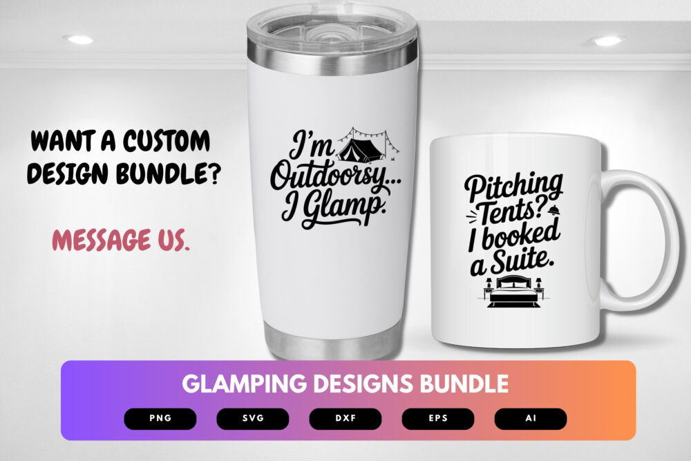 Glamping SVG Bundle | Glam Camping Clipart, Outdoor Adventure Cut Files for Cricut & Sublimation - Image 2