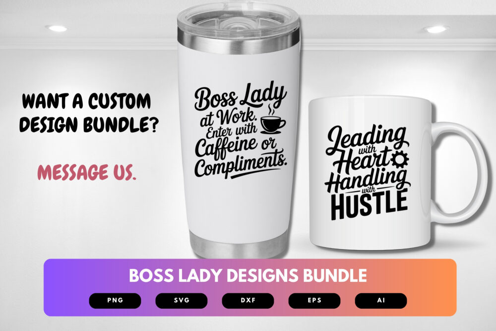 Boss Lady SVG Bundle | Empowering Women Cut Files for Cricut, Sublimation & Inspirational T-Shirts - Image 2