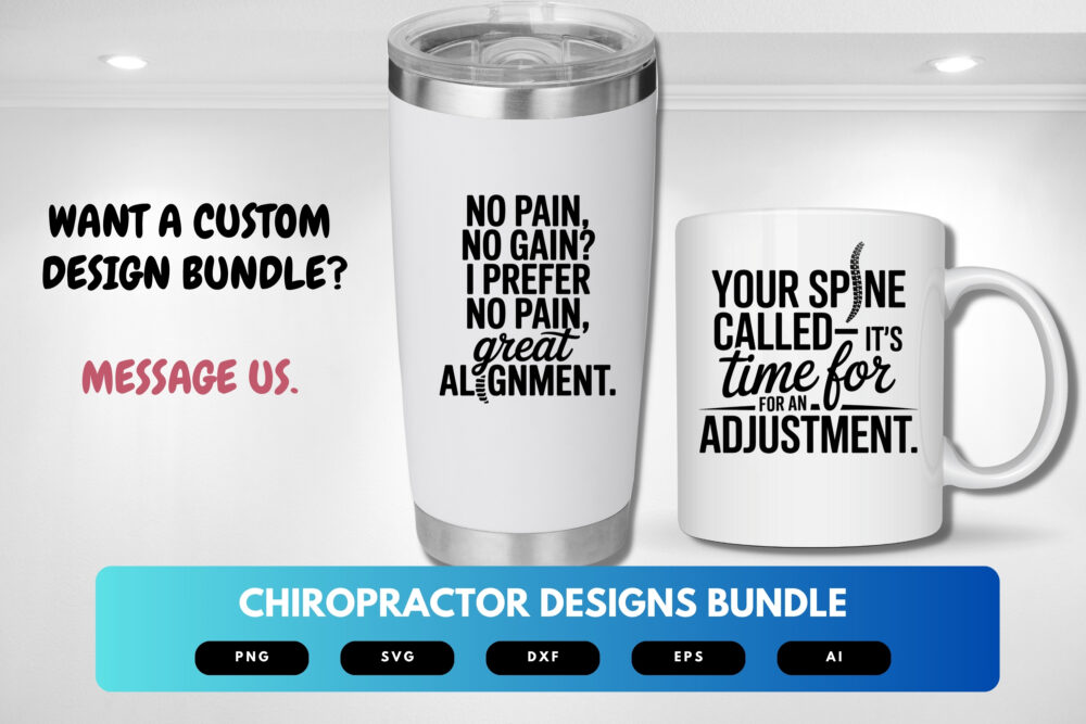 Chiropractor SVG Bundle | Spine Health Clipart, Chiropractic Silhouette Cut Files for Cricut & Sublimation - Image 8