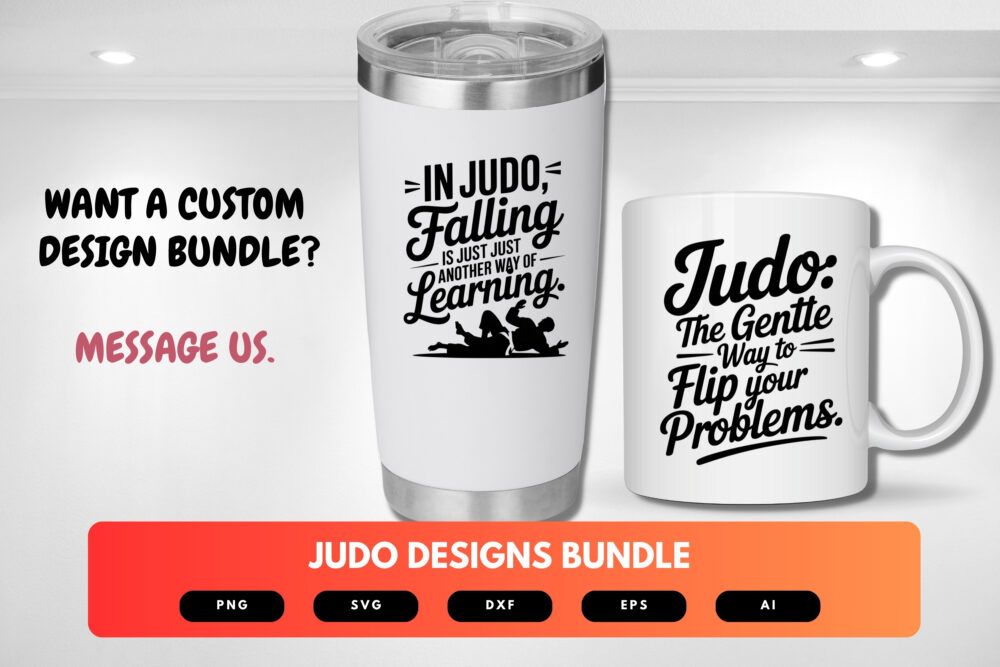 Judo SVG Bundle | Martial Arts Clipart, Fighter Silhouette Cut Files for Cricut & Sublimation - Image 8