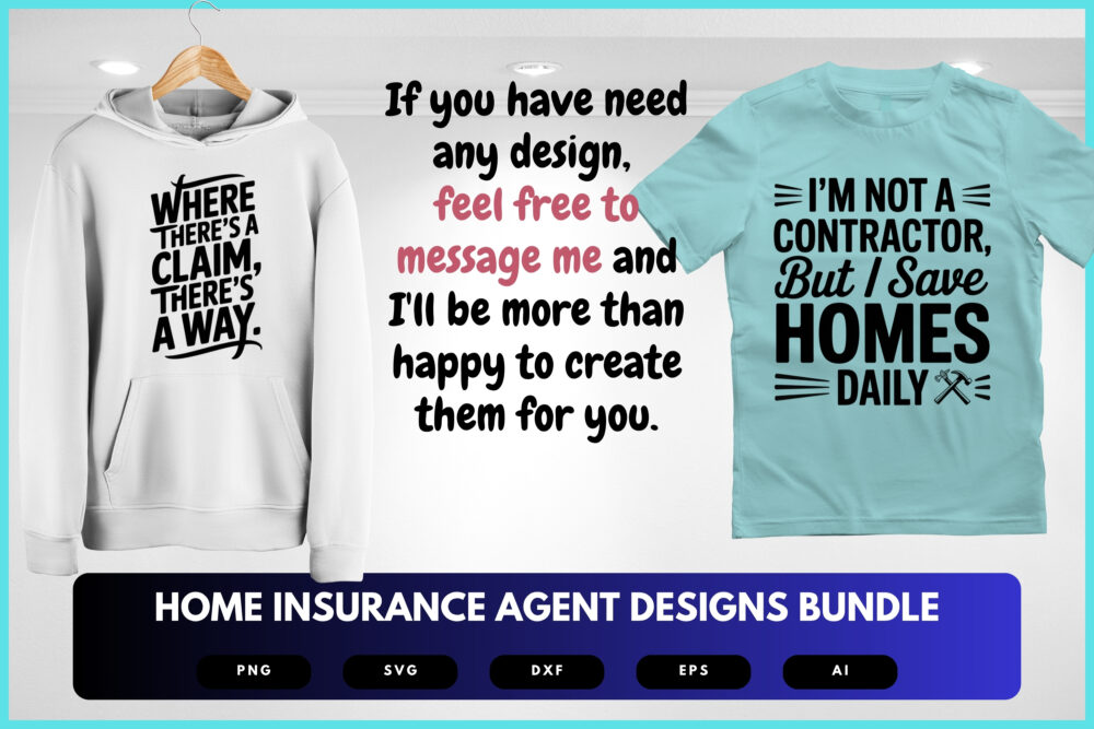 Home Insurance Agent SVG Bundle | Real Estate and Coverage Clipart, Policy Quote Cut Files for Cricut & Sublimation - Image 7