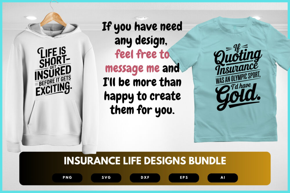 Insurance Life SVG Bundle | Life Insurance Agent Clipart, Motivational Quote Cut Files for Cricut & Sublimation - Image 7
