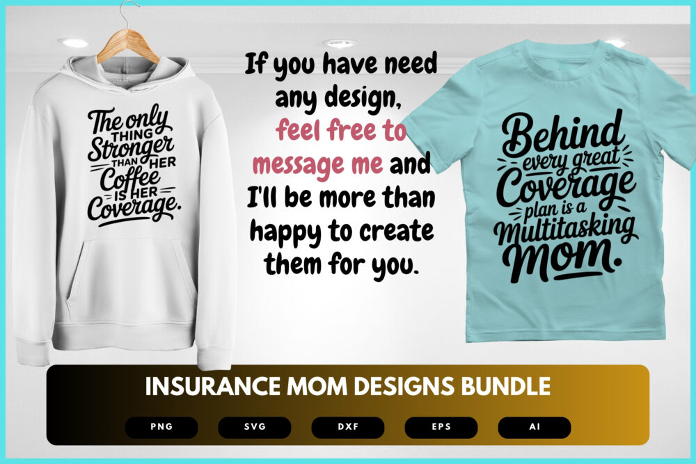 Insurance Mom SVG Bundle | Funny Insurance Agent Quotes, Mom Life Cut Files for Cricut & Sublimation - Image 7