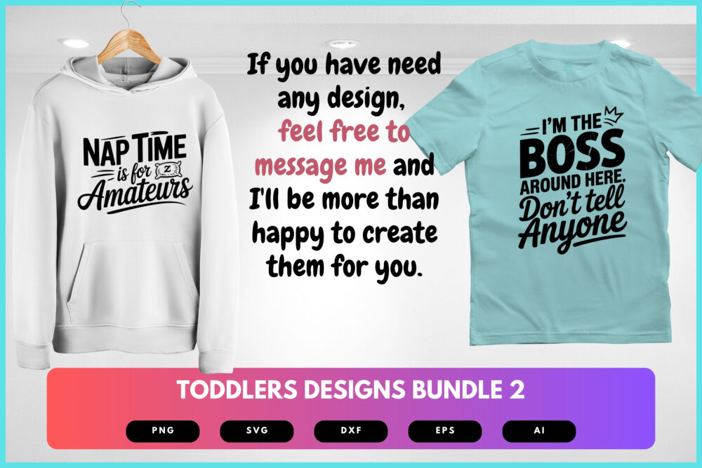 Toddler SVG Bundle | Funny Toddler Quotes, Cute Baby Clipart for Cricut & Sublimation - Image 7
