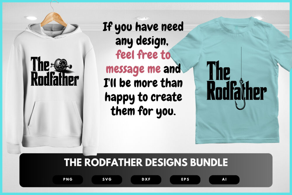 The Rodfather SVG Bundle | Funny Fishing Quotes, Angler Cut Files for Cricut & Sublimation - Image 7
